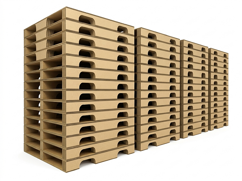 heavy duty paper pallets stacks